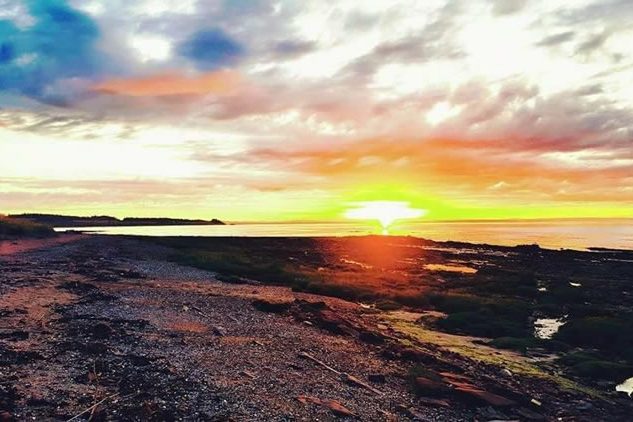 Local Sunset across the shoreline